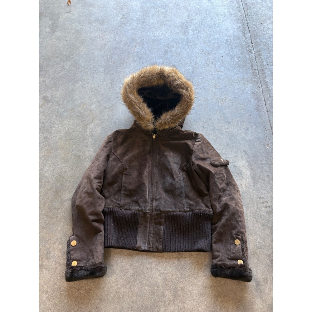 Vintage Y2K Baby Phat fur lined hooded jacket